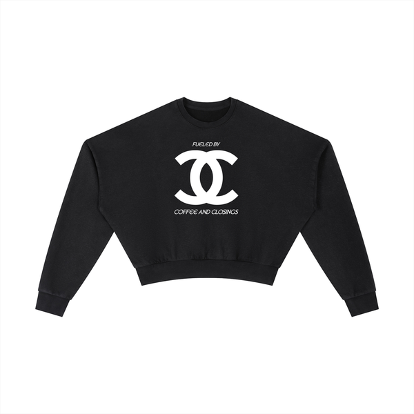 Vintage Washed Cropped Sweatshirt