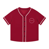 Contrast Piped Button-Up Jersey