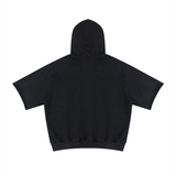 Unisex Mineral Wash Short Sleeve Hoodie