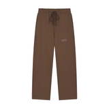 Solid Color Straight-Leg Sweatpants