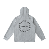 Heavyweight Raglan Sleeve Zip Hoodie