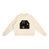 Essential Fleece Mock-Neck Crew Sweatshirt