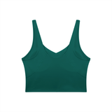 Women's V-Neck Yoga Sports Bra