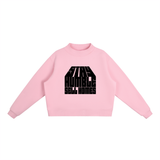 Essential Fleece Mock-Neck Crew Sweatshirt