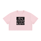 Women's Mineral Wash Cotton Crop T-Shirt