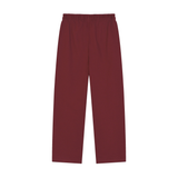 Solid Color Straight-Leg Sweatpants