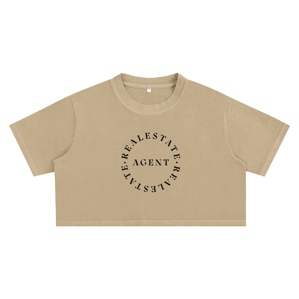 Snow Washed Crop Top