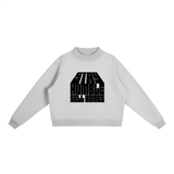 Essential Fleece Mock-Neck Crew Sweatshirt