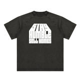 Vintage Washed Raglan Cotton T-Shirt
