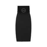 Dyed Washed Straight Hip-Hugging Slim Maxi Skirt