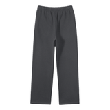 Unisex Solid Color Fleece Straight Leg Pants