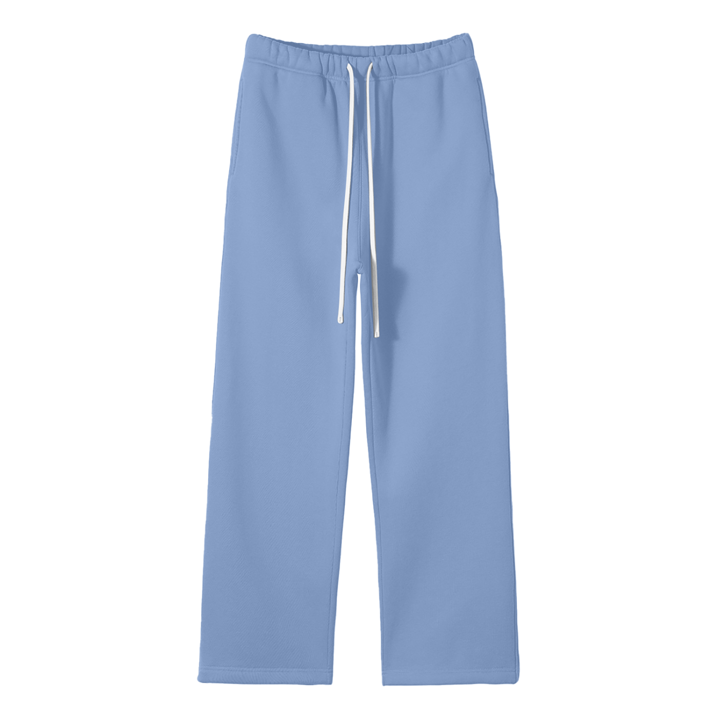 Unisex Solid Color Fleece Straight Leg Pants Secondary image