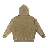 Snow Wash Hand-Frayed Heavyweight  Hoodie