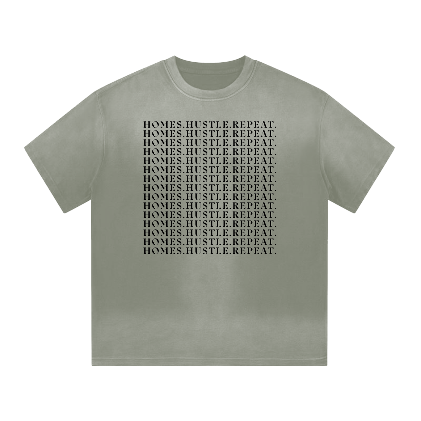 “I” Shape Gradient Washed T-Shirt Secondary image