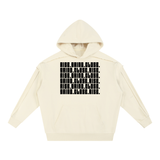 Contrast Tape Raw Edge Double Layered Hoodie