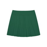 Women's A-Line Contrast Panel Slit Skirt