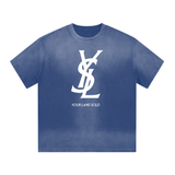 “I” Shape Gradient Washed T-Shirt
