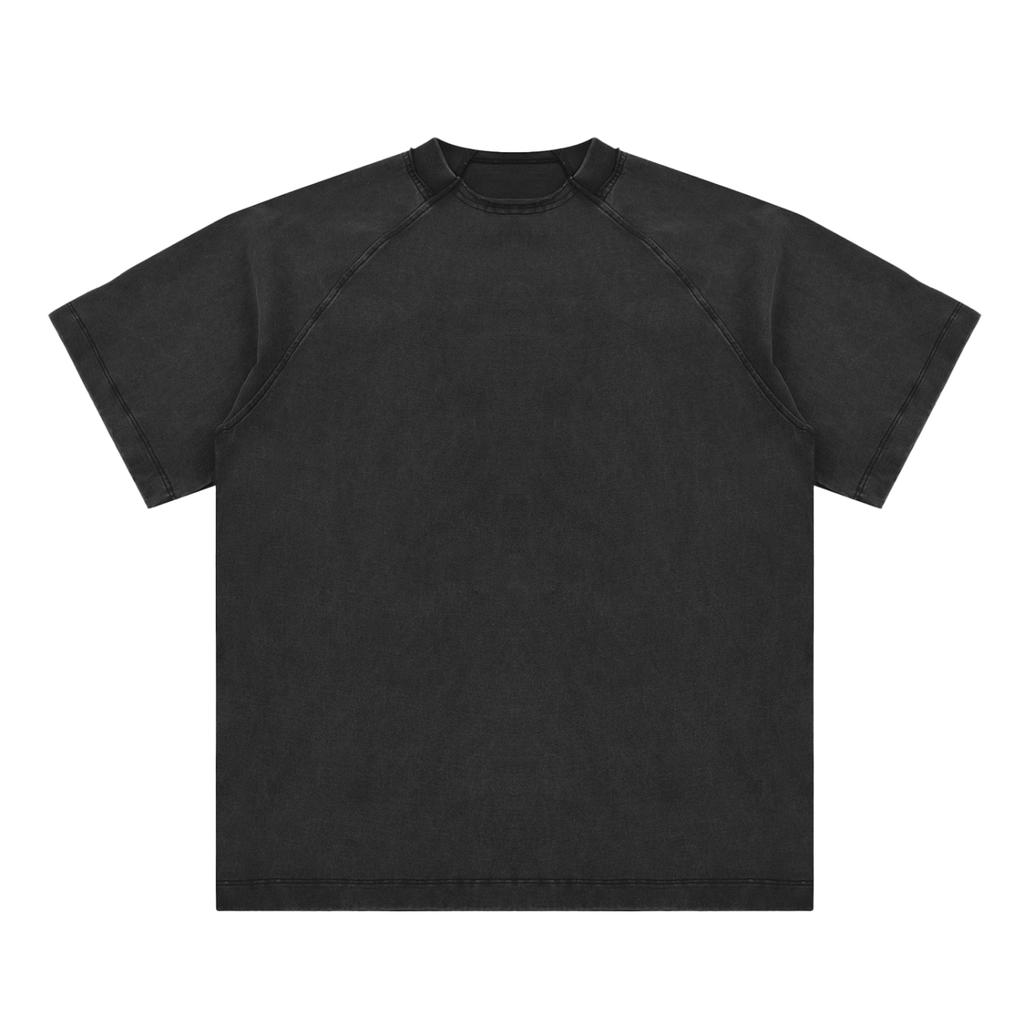 Vintage Washed Raglan Cotton T-Shirt