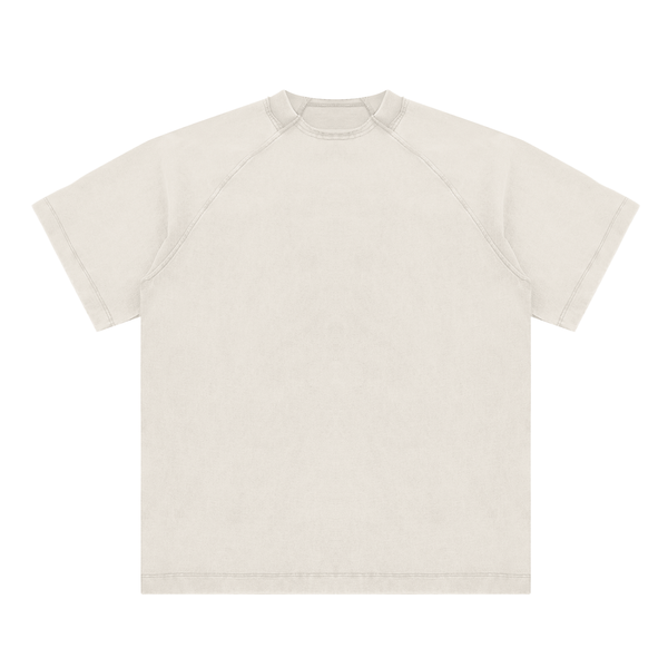 Vintage Washed Raglan Cotton T-Shirt