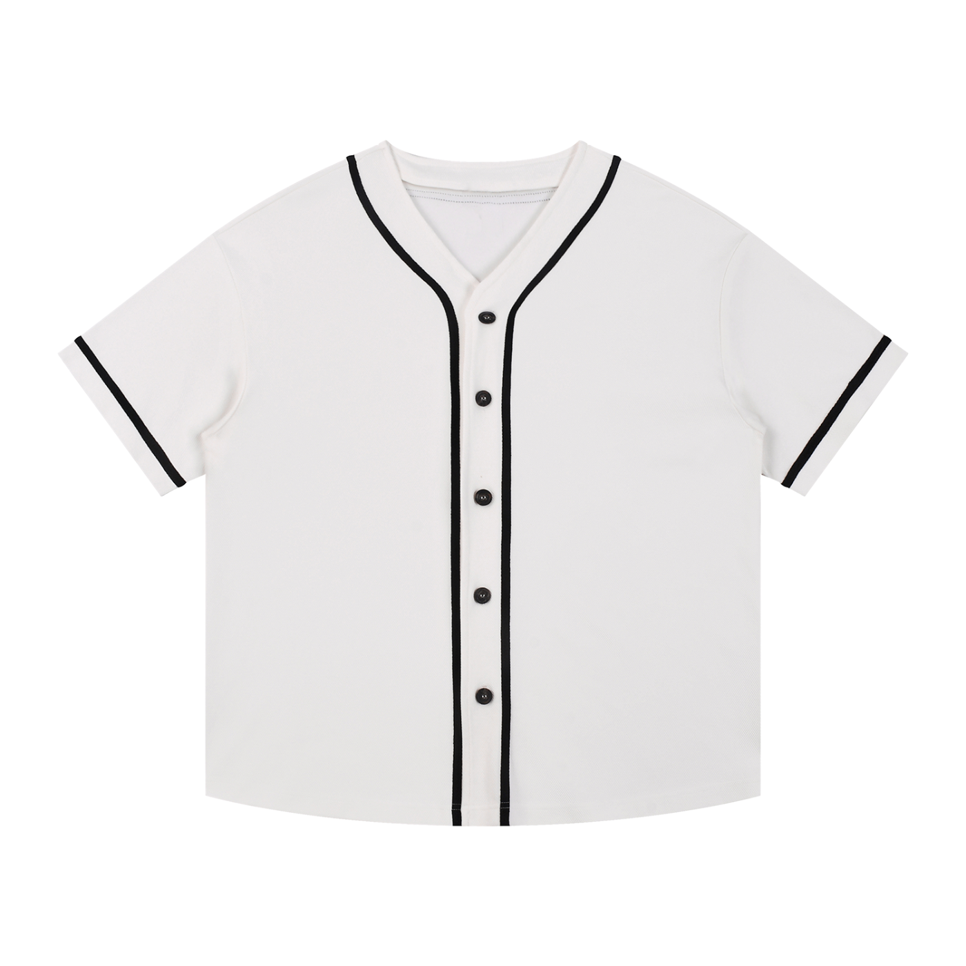 Contrast Piped Button-Up Jersey Secondary image