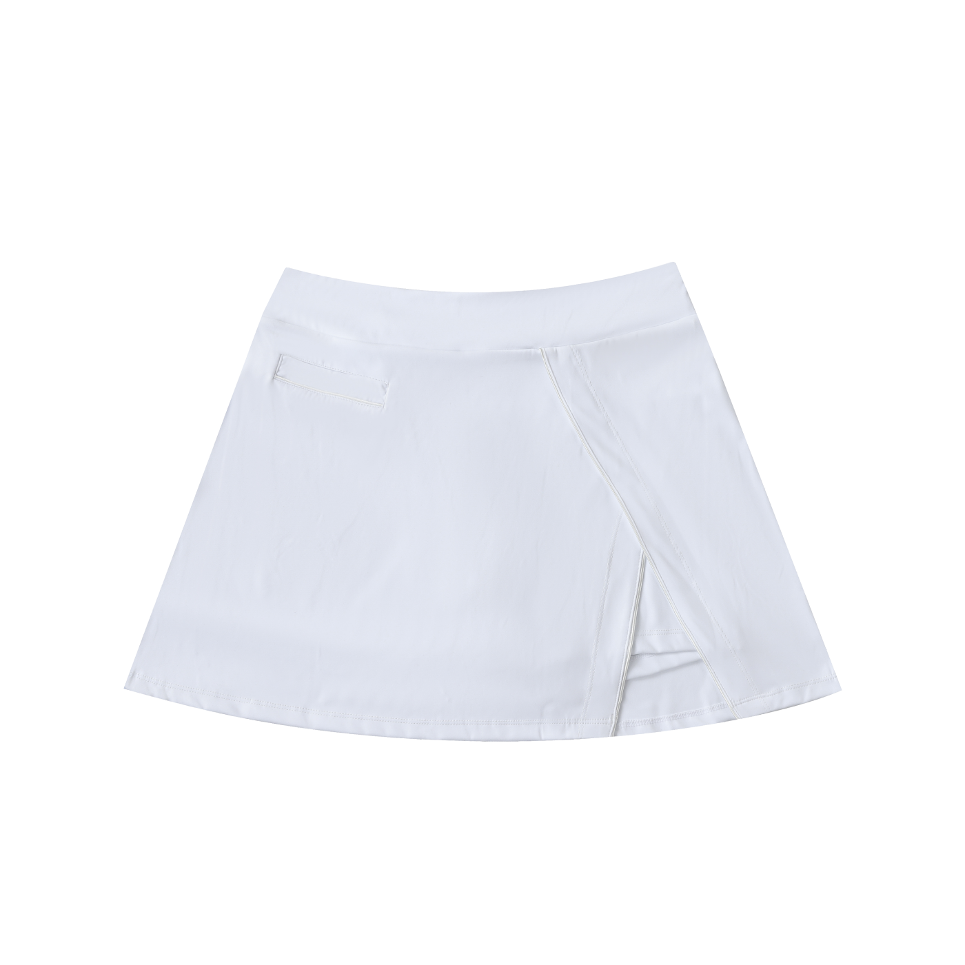 High-Waist Pocketed A-Line Skirt Secondary image