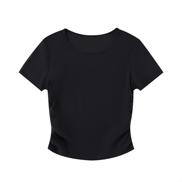 Ruched Bodycon Crop Top