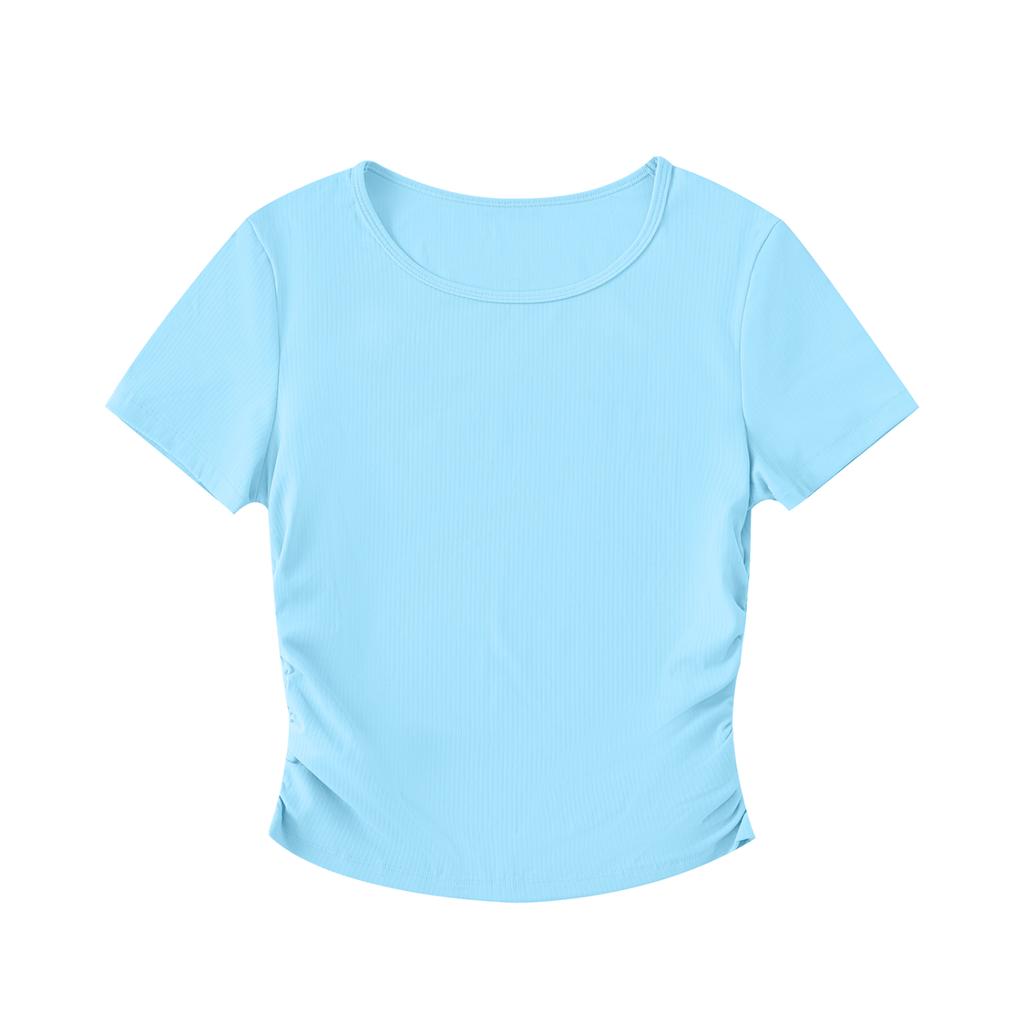 Ruched Bodycon Crop Top