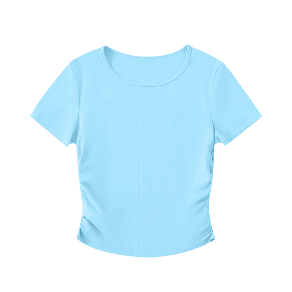Ruched Bodycon Crop Top