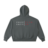 Fleeced Full-Zip Boxy Hoodie