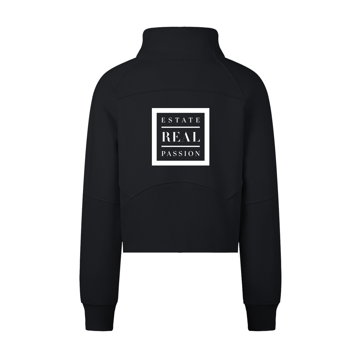 Cropped Half-Zip Sweatshirt