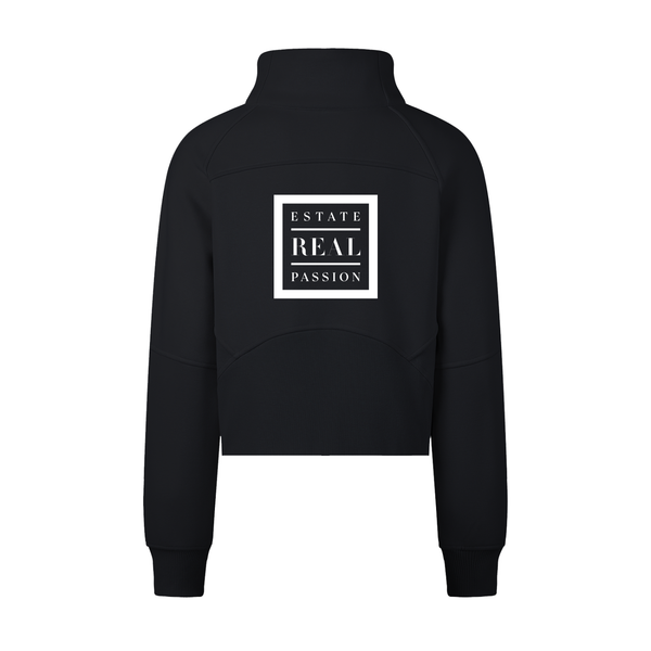 Cropped Half-Zip Sweatshirt