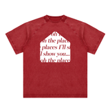 Vintage Washed Raglan Cotton T-Shirt