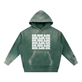 Vintage Washed Frayed Fleece Hoodie
