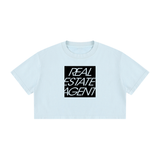 Women's Mineral Wash Cotton Crop T-Shirt