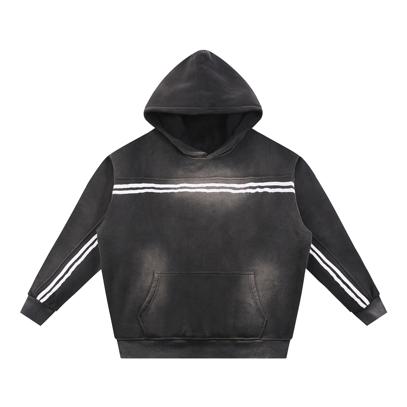 Sun Fade Contrast Tape Fleece Hoodie Secondary image