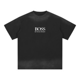 Petite Crew Neck Sunfade Edge T-Shirt