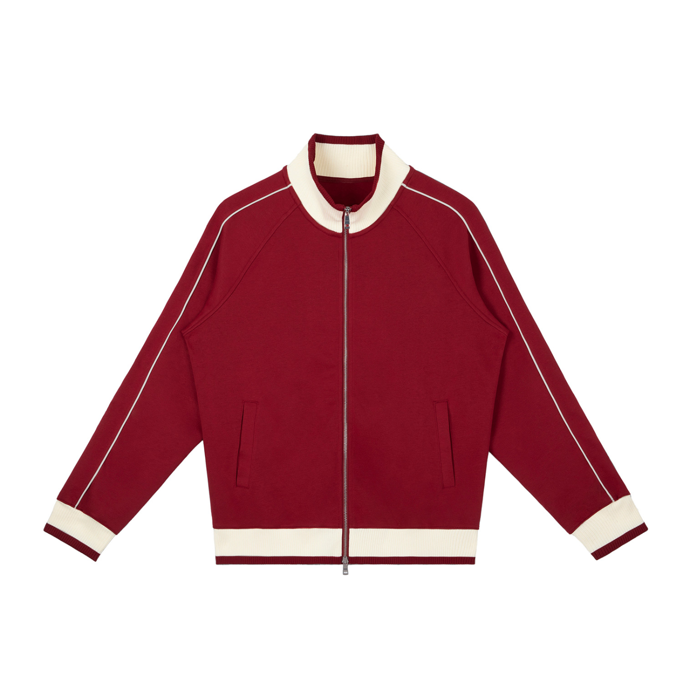 Color Block Raglan Sleeve Zip Track Jacket Secondary image
