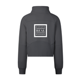 Cropped Half-Zip Sweatshirt