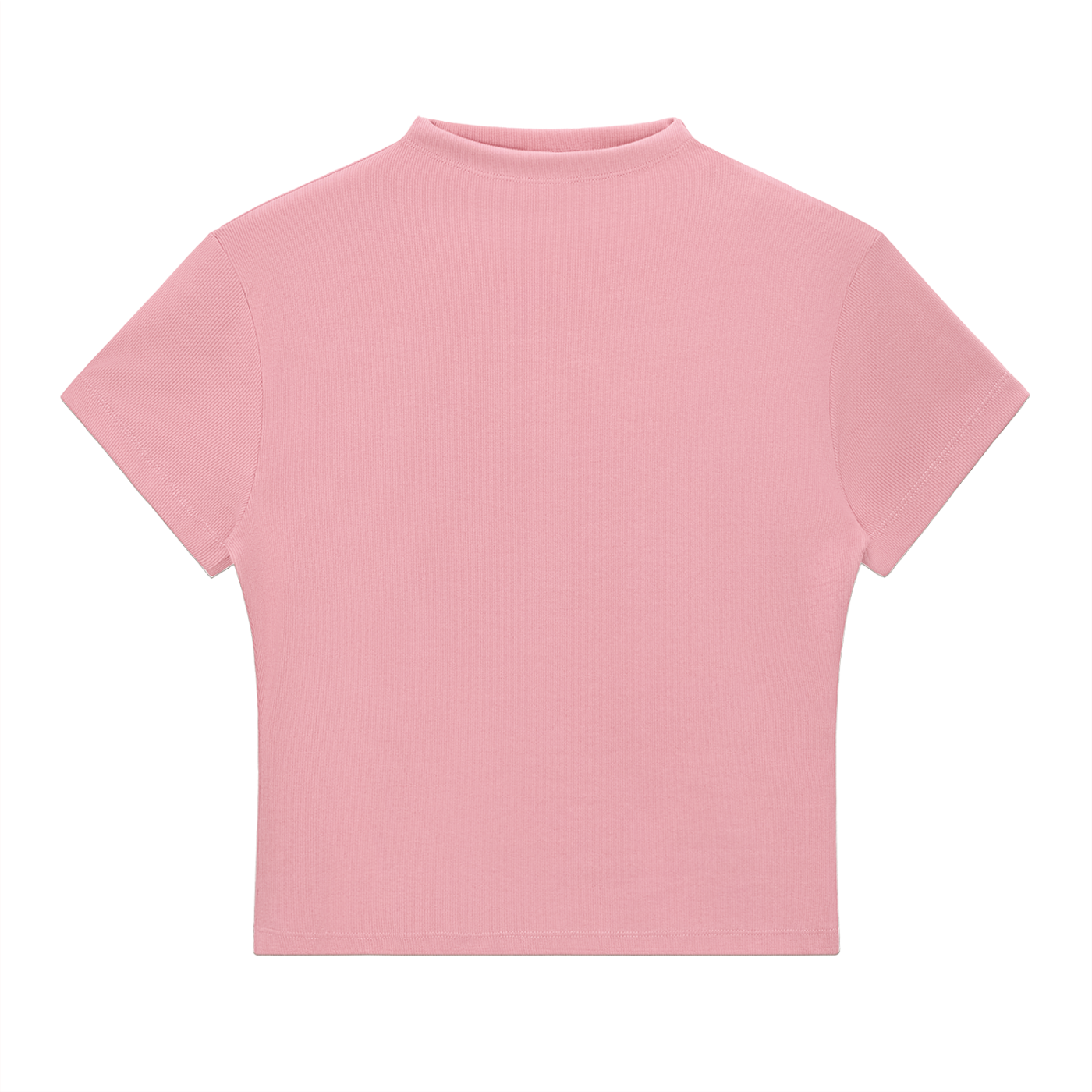 Essential Slim Fit Mock Neck T-Shirt Secondary image
