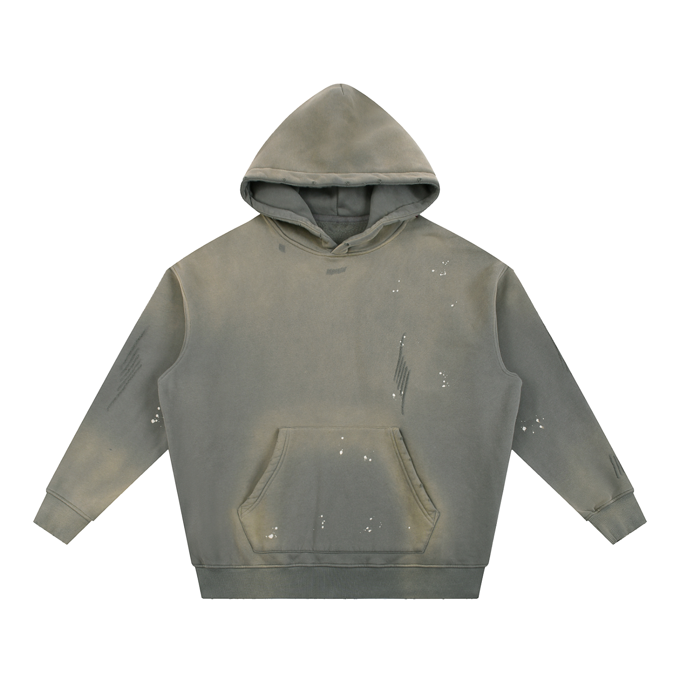 Vintage Washed Frayed Fleece Hoodie Secondary image