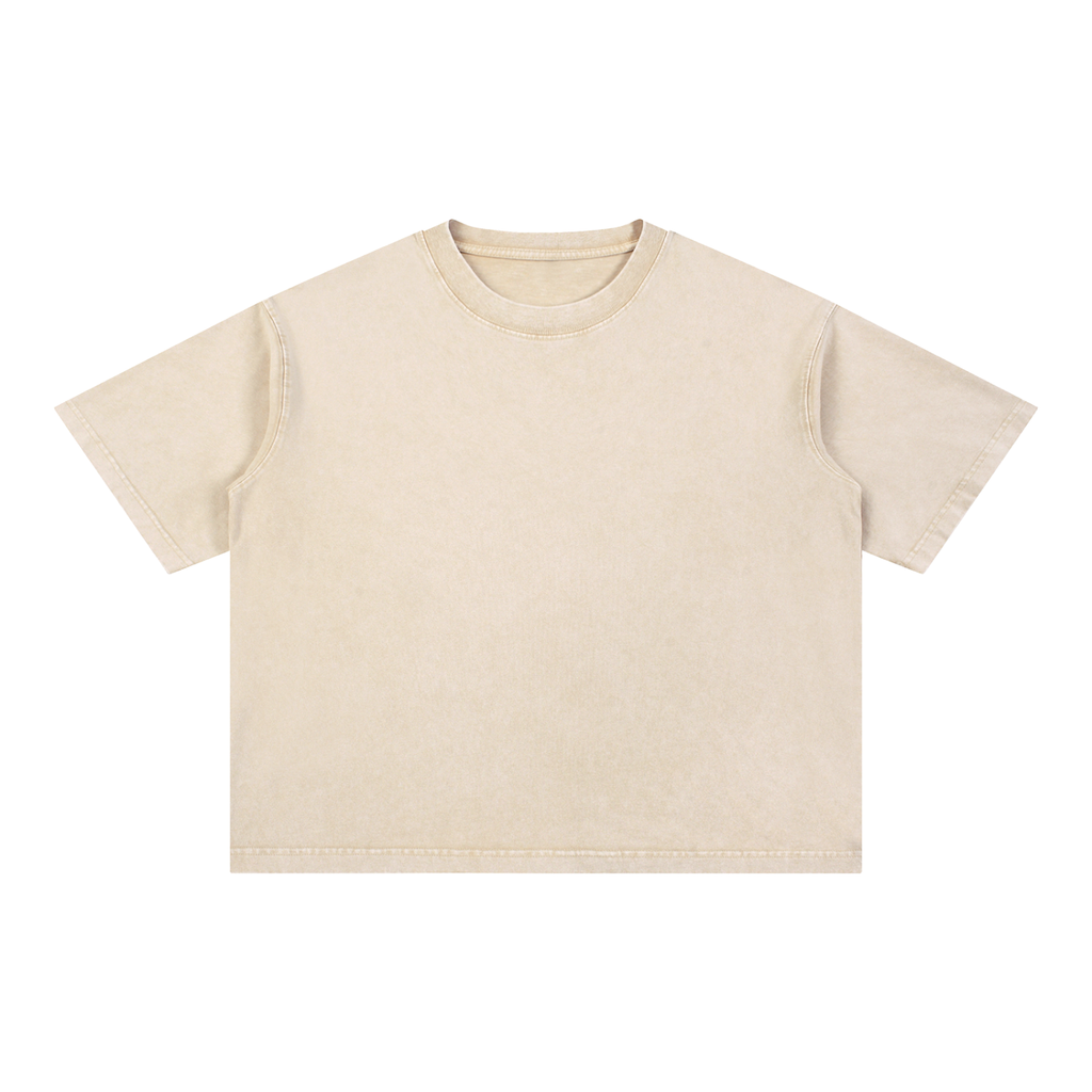 Mineral Wash Boxy Cotton T-Shirt