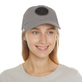I Sell Real Estate Translated Dad Hat with Leather Patch (Round)
