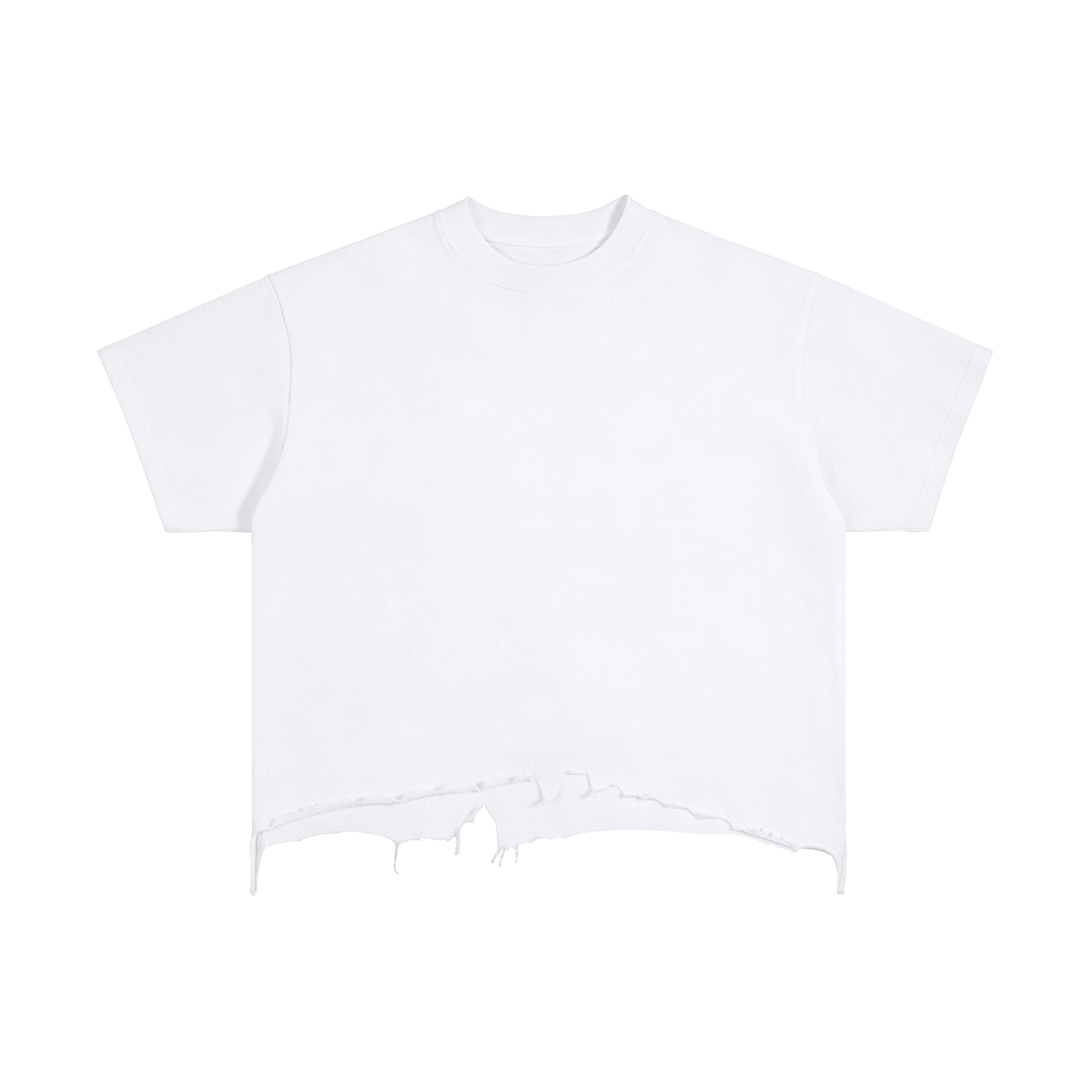 Vintage Wash Boxy Distressed Hem T-Shirt Secondary image