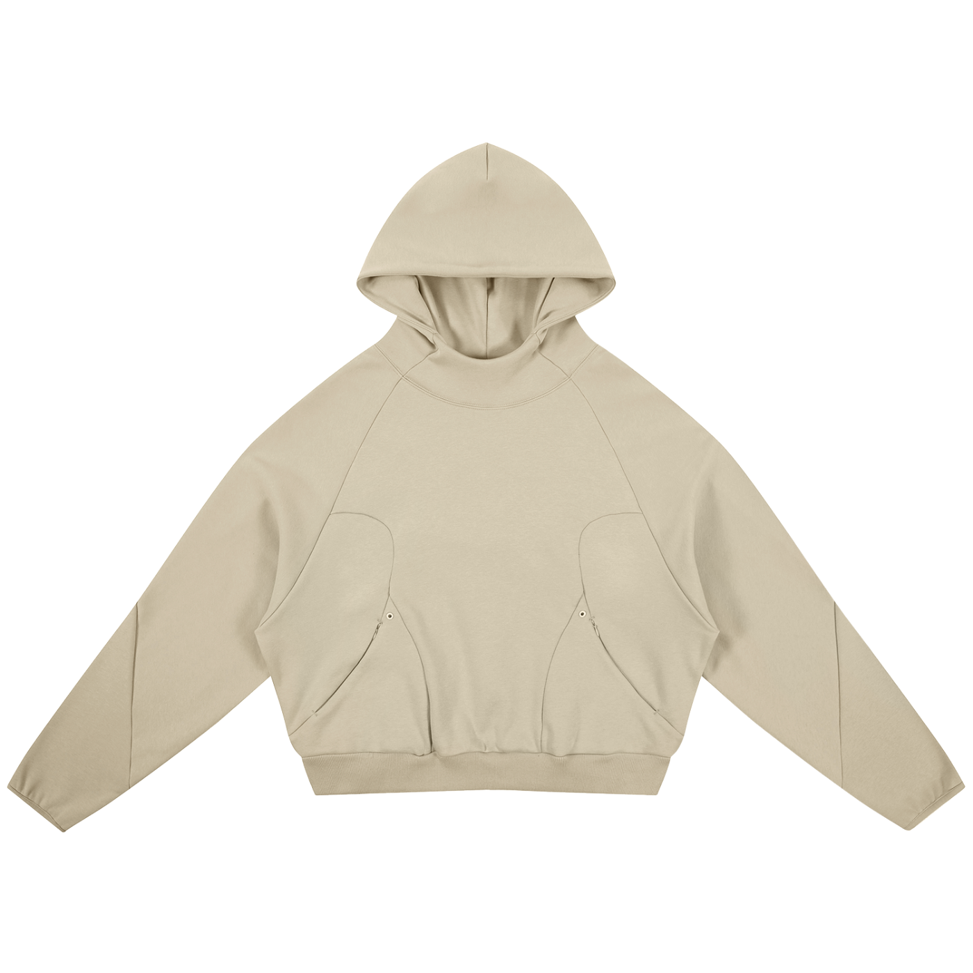 Curved Panel Raglan Hoodie Secondary image