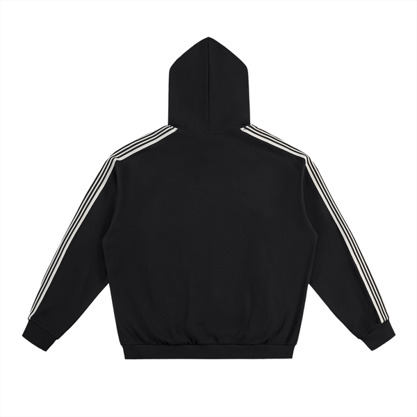 Side Stripe Drop-Shoulder Hoodie
