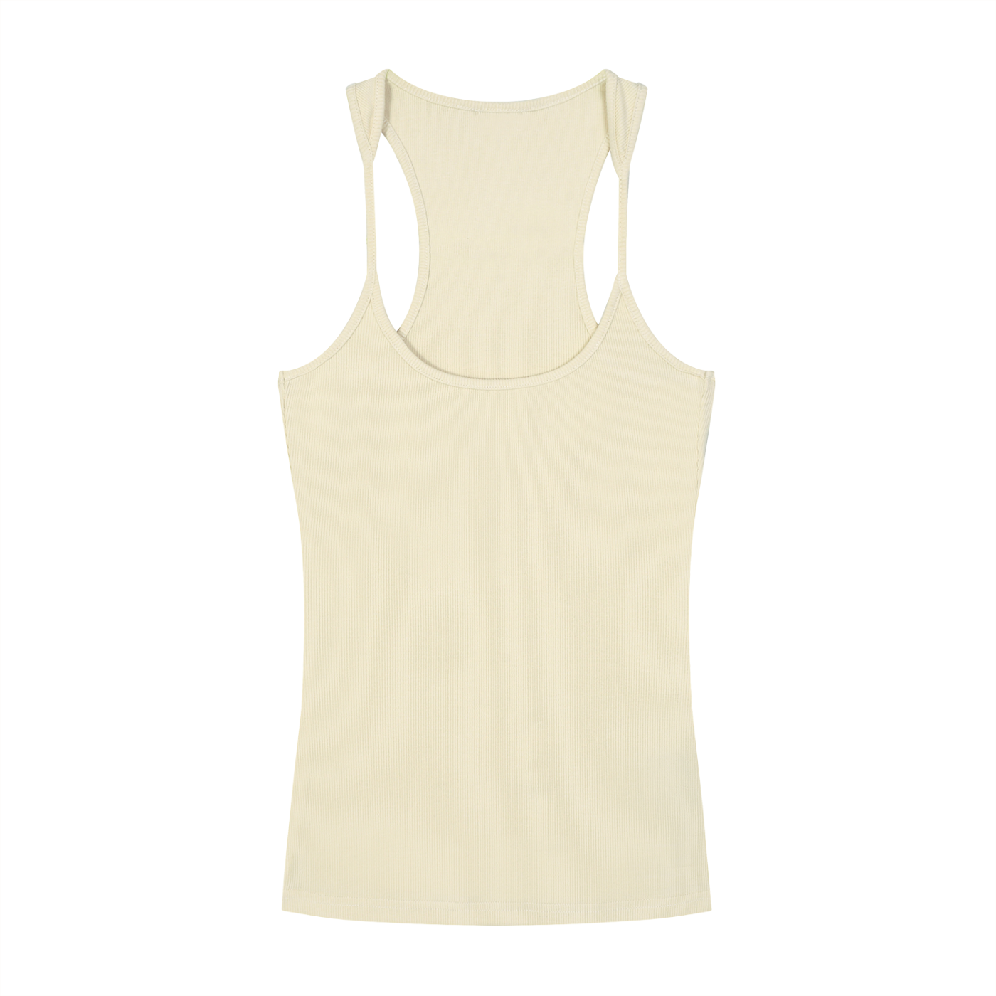 Slim Fit Ribbed Racerback Tank Top Secondary image