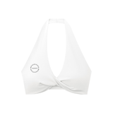 Women's Pleated Halter Sports Bra