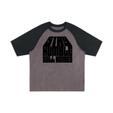Color-Blocked Raglan Sleeve T-Shirt