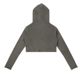 Vintage Washed Raw Edge Hoodie