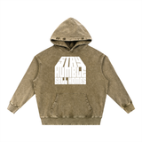 Snow Wash Hand-Frayed Heavyweight  Hoodie